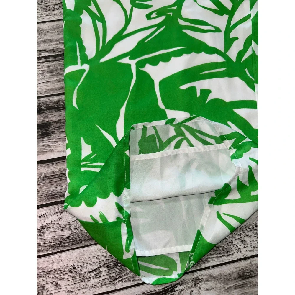 Lilly‎ Pulitzer Target 20th Ann. Collection Boom Boom Green Leaf Jumpsuit Large